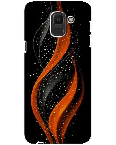 Чехол для Samsung Galaxy J6 2018 (J600F) с картинкой «Огненная звездная волна»