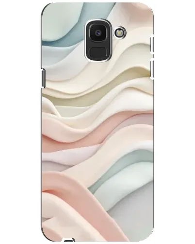 Чехол для Samsung Galaxy J6 2018 (J600F) с картинкой «Пастельные нежные волны»