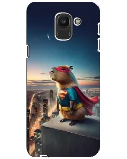 Чохол для Samsung Galaxy J6 2018 (J600F) з картинкою «Капі-мен супергерой» Чохол для Samsung Galaxy J6 2018 (J600F) з картинкою «Капі-мен супергерой»