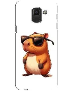 Чохол для Samsung Galaxy J6 2018 (J600F) з картинкою «Капібара в окулярах» Чохол для Samsung Galaxy J6 2018 (J600F) з картинкою «Капібара в окулярах»