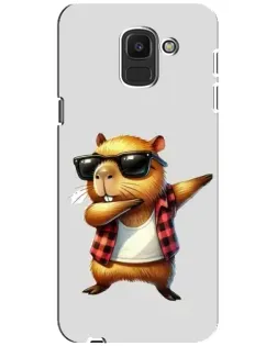 Чохол для Samsung Galaxy J6 2018 (J600F) з картинкою «Капібара репер даб» Чохол для Samsung Galaxy J6 2018 (J600F) з картинкою «Капібара репер даб»
