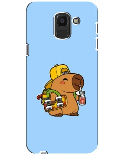 Чехол для Samsung Galaxy J6 2018 (J600F) с картинкой «Капибара на скейте» Чехол для Samsung Galaxy J6 2018 (J600F) с картинкой «Капибара на скейте»