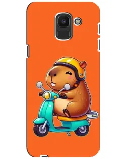 Чохол для Samsung Galaxy J6 2018 (J600F) з картинкою «Капібара на скутері» Чохол для Samsung Galaxy J6 2018 (J600F) з картинкою «Капібара на скутері»