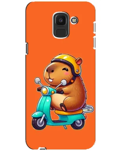 Чехол для Samsung Galaxy J6 2018 (J600F) с картинкой «Капибара на скутере» Чехол для Samsung Galaxy J6 2018 (J600F) с картинкой «Капибара на скутере»