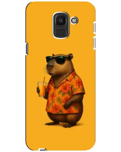 Чехол для Samsung Galaxy J6 2018 (J600F) с картинкой «Капибара на отдыхе» Чехол для Samsung Galaxy J6 2018 (J600F) с картинкой «Капибара на отдыхе»