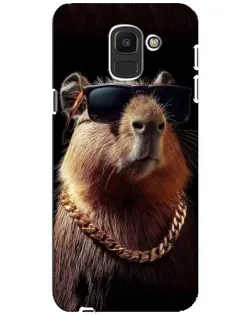 Чохол для Samsung Galaxy J6 2018 (J600F) з картинкою «Капібара золотий ланцюг» Чохол для Samsung Galaxy J6 2018 (J600F) з картинкою «Капібара золотий ланцюг»