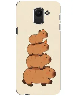 Чохол для Samsung Galaxy J6 2018 (J600F) з картинкою «Вежа з капібар» Чохол для Samsung Galaxy J6 2018 (J600F) з картинкою «Вежа з капібар»