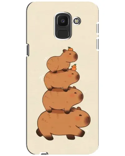 Чехол для Samsung Galaxy J6 2018 (J600F) с картинкой «Башня из капибар» Чехол для Samsung Galaxy J6 2018 (J600F) с картинкой «Башня из капибар»
