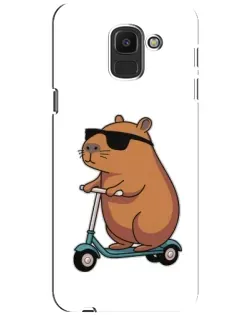 Чохол для Samsung Galaxy J6 2018 (J600F) з картинкою «Капібара на самокаті» Чохол для Samsung Galaxy J6 2018 (J600F) з картинкою «Капібара на самокаті»