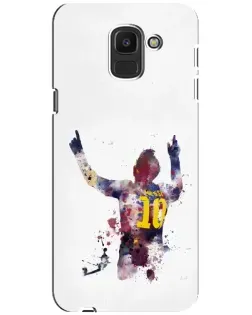 Чохол для Samsung Galaxy J6 2018 (J600F) з картинкою «Акварельний Мессі Барселона» Чохол для Samsung Galaxy J6 2018 (J600F) з картинкою «Акварельний Мессі Барселона»