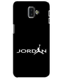 Чехол для Samsung Galaxy J6 Plus 2018 (J610) с картинкой «Jordan White Logo»