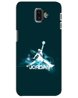 Чехол для Samsung Galaxy J6 Plus 2018 (J610) с картинкой «Jordan Blue Fire»