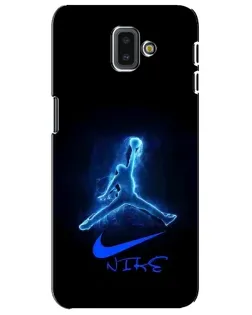 Чехол для Samsung Galaxy J6 Plus 2018 (J610) с картинкой «Jordan Neon Blue»