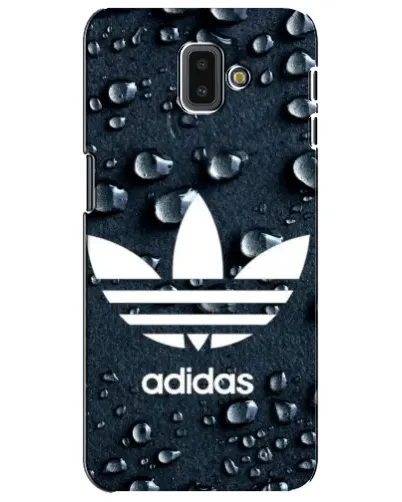 Чехол для Samsung Galaxy J6 Plus 2018 (J610) с картинкой «Adidas Trefoil Blue»