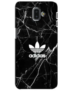 Чехол для Samsung Galaxy J6 Plus 2018 (J610) с картинкой «Белый мрамор Adidas»