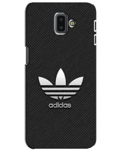 Чехол для Samsung Galaxy J6 Plus 2018 (J610) с картинкой «Adidas Карбоновая текстура»