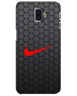 Чохол для Samsung Galaxy J6 Plus 2018 (J610) з картинкою «Nike — карбонова сітка» Чохол для Samsung Galaxy J6 Plus 2018 (J610) з картинкою «Nike — карбонова сітка»