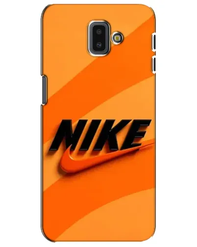 Чехол для Samsung Galaxy J6 Plus 2018 (J610) с картинкой «Оранжевый драйв Nike» Чехол для Samsung Galaxy J6 Plus 2018 (J610) с картинкой «Оранжевый драйв Nike»
