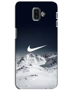Чехол для Samsung Galaxy J6 Plus 2018 (J610) с картинкой «Nike — зимние горы»