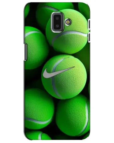 Чехол для Samsung Galaxy J6 Plus 2018 (J610) с картинкой «Теннисные мячи Найк» Чехол для Samsung Galaxy J6 Plus 2018 (J610) с картинкой «Теннисные мячи Найк»