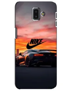 Чехол для Samsung Galaxy J6 Plus 2018 (J610) с картинкой «Nike и суперкар»