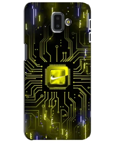 Чехол для Samsung Galaxy J6 Plus 2018 (J610) с картинкой «Nike — золотая искра» Чехол для Samsung Galaxy J6 Plus 2018 (J610) с картинкой «Nike — золотая искра»