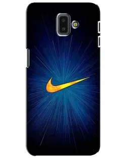 Чехол для Samsung Galaxy J6 Plus 2018 (J610) с картинкой «Синий пульс Nike»
