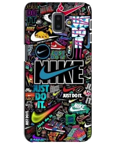 Чехол для Samsung Galaxy J6 Plus 2018 (J610) с картинкой «Яркий коллаж Nike» Чехол для Samsung Galaxy J6 Plus 2018 (J610) с картинкой «Яркий коллаж Nike»