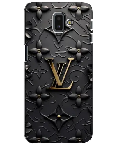 Чехол для Samsung Galaxy J6 Plus 2018 (J610) с картинкой «Кожаная текстура LV»