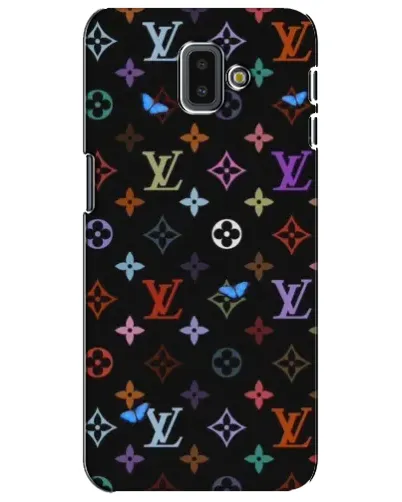 Чехол для Samsung Galaxy J6 Plus 2018 (J610) с картинкой «Цветная монограмма LV»
