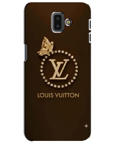Чехол для Samsung Galaxy J6 Plus 2018 (J610) с картинкой «LV — золотая печать»
