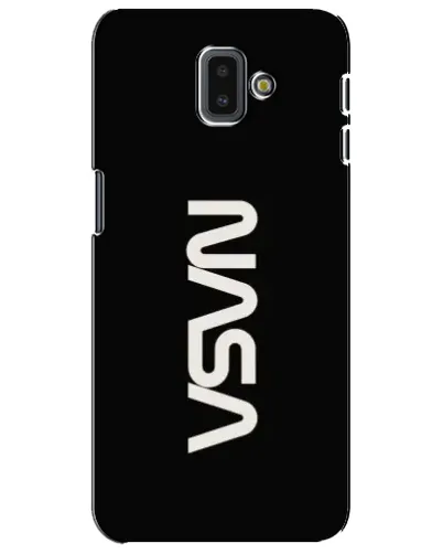 Чехол для Samsung Galaxy J6 Plus 2018 (J610) с картинкой «NASA — вертикальный логотип»