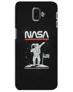Чохол для Samsung Galaxy J6 Plus 2018 (J610) з картинкою «NASA — крокуємо по Місяцю» Чохол для Samsung Galaxy J6 Plus 2018 (J610) з картинкою «NASA — крокуємо по Місяцю»