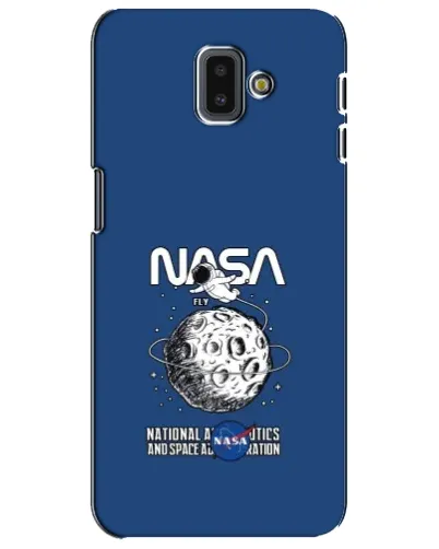 Чехол для Samsung Galaxy J6 Plus 2018 (J610) с картинкой «NASA — лунная миссия»