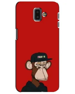 Чохол для Samsung Galaxy J6 Plus 2018 (J610) з картинкою «Bored Ape — червоний фон» Чохол для Samsung Galaxy J6 Plus 2018 (J610) з картинкою «Bored Ape — червоний фон»