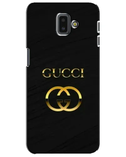 Чехол для Samsung Galaxy J6 Plus 2018 (J610) с картинкой «Золотой логотип Gucci» Чехол для Samsung Galaxy J6 Plus 2018 (J610) с картинкой «Золотой логотип Gucci»