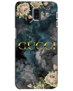 Чехол для Samsung Galaxy J6 Plus 2018 (J610) с картинкой «Абстрактные цветы Gucci»