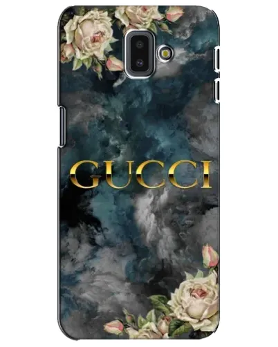 Чехол для Samsung Galaxy J6 Plus 2018 (J610) с картинкой «Абстрактные цветы Gucci» Чехол для Samsung Galaxy J6 Plus 2018 (J610) с картинкой «Абстрактные цветы Gucci»