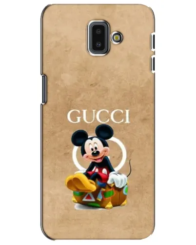Чехол для Samsung Galaxy J6 Plus 2018 (J610) с картинкой «Микки Маус Gucci — крафт» Чехол для Samsung Galaxy J6 Plus 2018 (J610) с картинкой «Микки Маус Gucci — крафт»