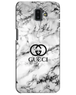 Чехол для Samsung Galaxy J6 Plus 2018 (J610) с картинкой «Gucci — мраморный шик»