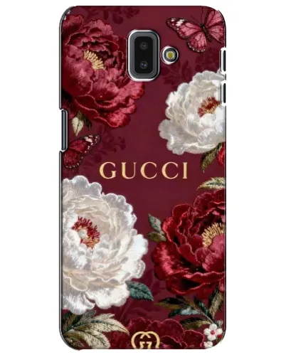 Чехол для Samsung Galaxy J6 Plus 2018 (J610) с картинкой «Gucci — бордовые розы» Чехол для Samsung Galaxy J6 Plus 2018 (J610) с картинкой «Gucci — бордовые розы»