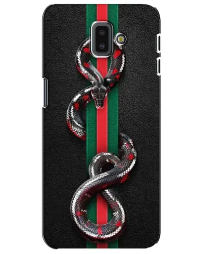 Чехол для Samsung Galaxy J6 Plus 2018 (J610) с картинкой «Gucci — змея на полосе» Чехол для Samsung Galaxy J6 Plus 2018 (J610) с картинкой «Gucci — змея на полосе»