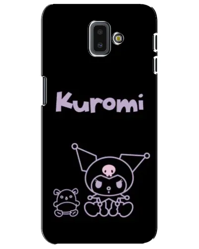 Чехол для Samsung Galaxy J6 Plus 2018 (J610) с картинкой «Kuromi — черный минимализм»