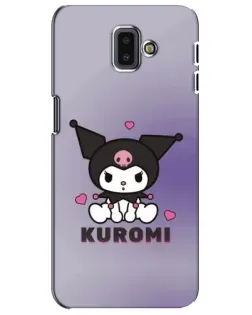 Чехол для Samsung Galaxy J6 Plus 2018 (J610) с картинкой «Kuromi — фиолетовый арт»