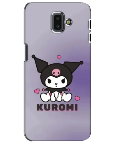 Чехол для Samsung Galaxy J6 Plus 2018 (J610) с картинкой «Kuromi — фиолетовый арт»