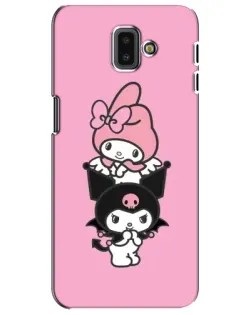 Чехол для Samsung Galaxy J6 Plus 2018 (J610) с картинкой «My Melody и Kuromi»