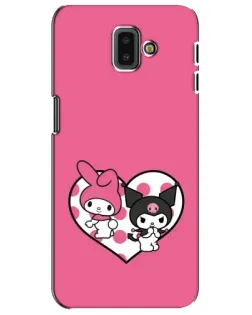 Чехол для Samsung Galaxy J6 Plus 2018 (J610) с картинкой «Kuromi и My Melody»
