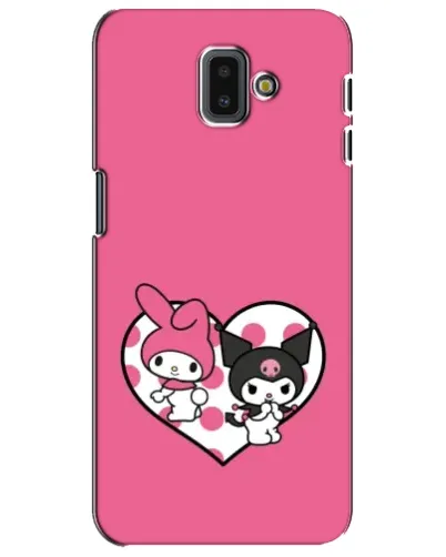 Чехол для Samsung Galaxy J6 Plus 2018 (J610) с картинкой «Kuromi и My Melody»