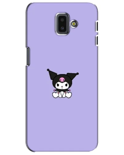 Чехол для Samsung Galaxy J6 Plus 2018 (J610) с картинкой «Kuromi — фиолетовый минимализм»