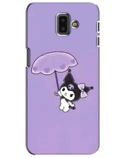 Чехол для Samsung Galaxy J6 Plus 2018 (J610) с картинкой «Kuromi с зонтиком»